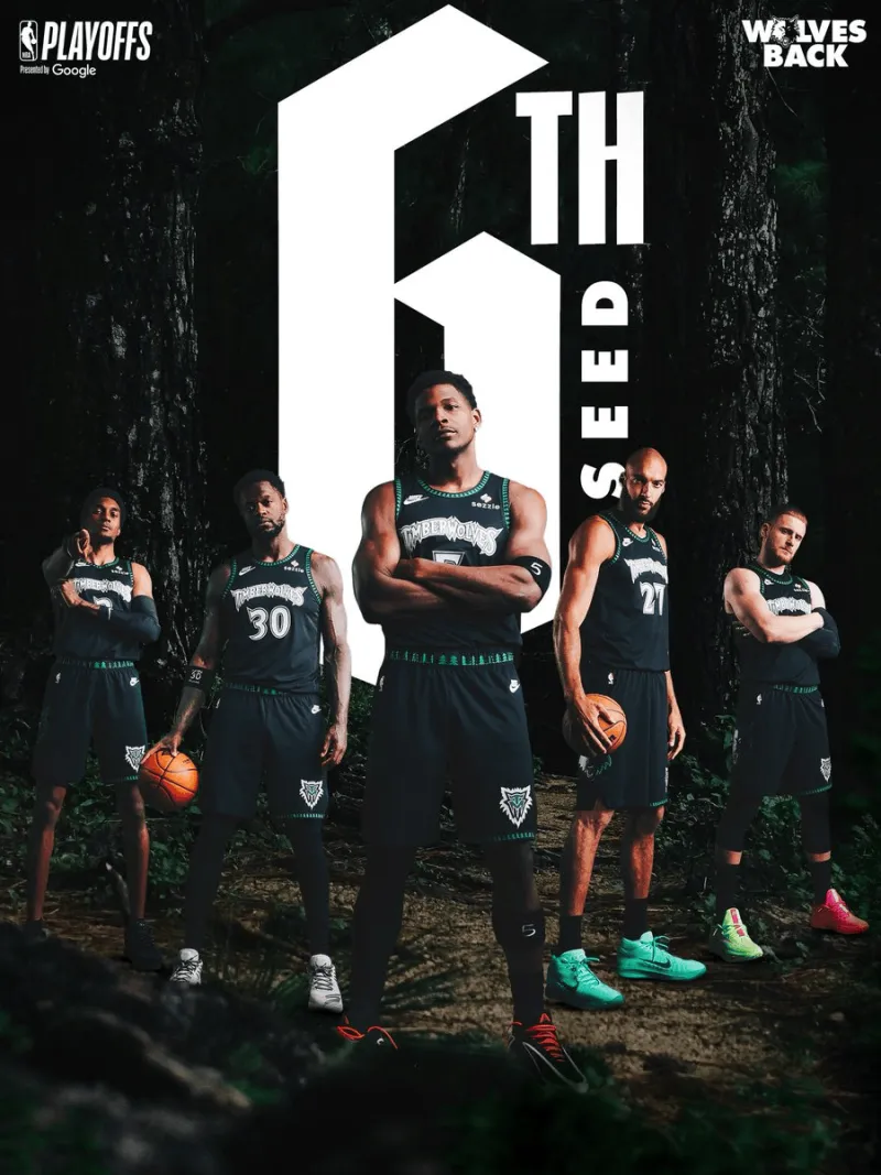 pg游戏官网登录入口-等待对手！森林狼官方晒并配文：我们锁定西部第六